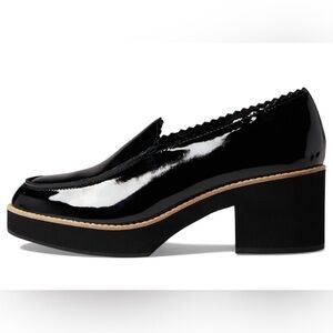 **NWOT** Eileen Fisher Harria Black Patent Leather Women's Platform  Loafers